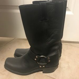 Frye mid calf black boot